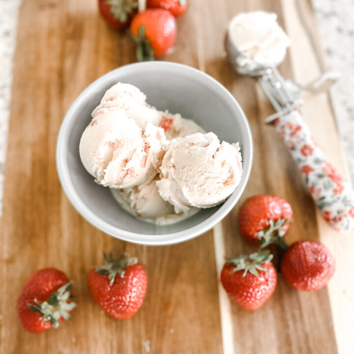 Homemade Ice Cream: Roasted Strawberry & Honey